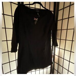 NWT White House Black Market Black Midi Dress
Size large